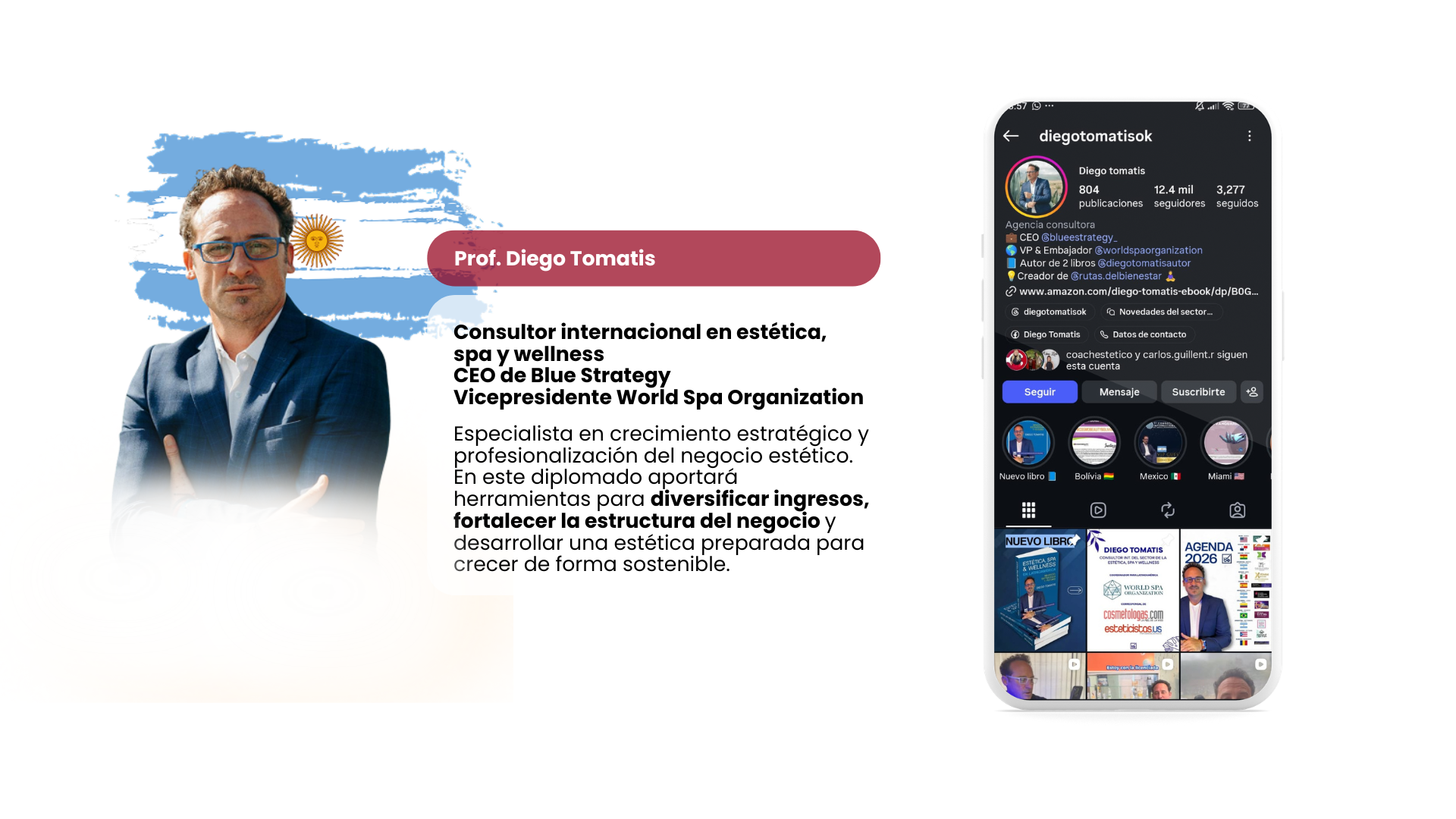 Cosm. Diego Tomatis — docente de Argentina